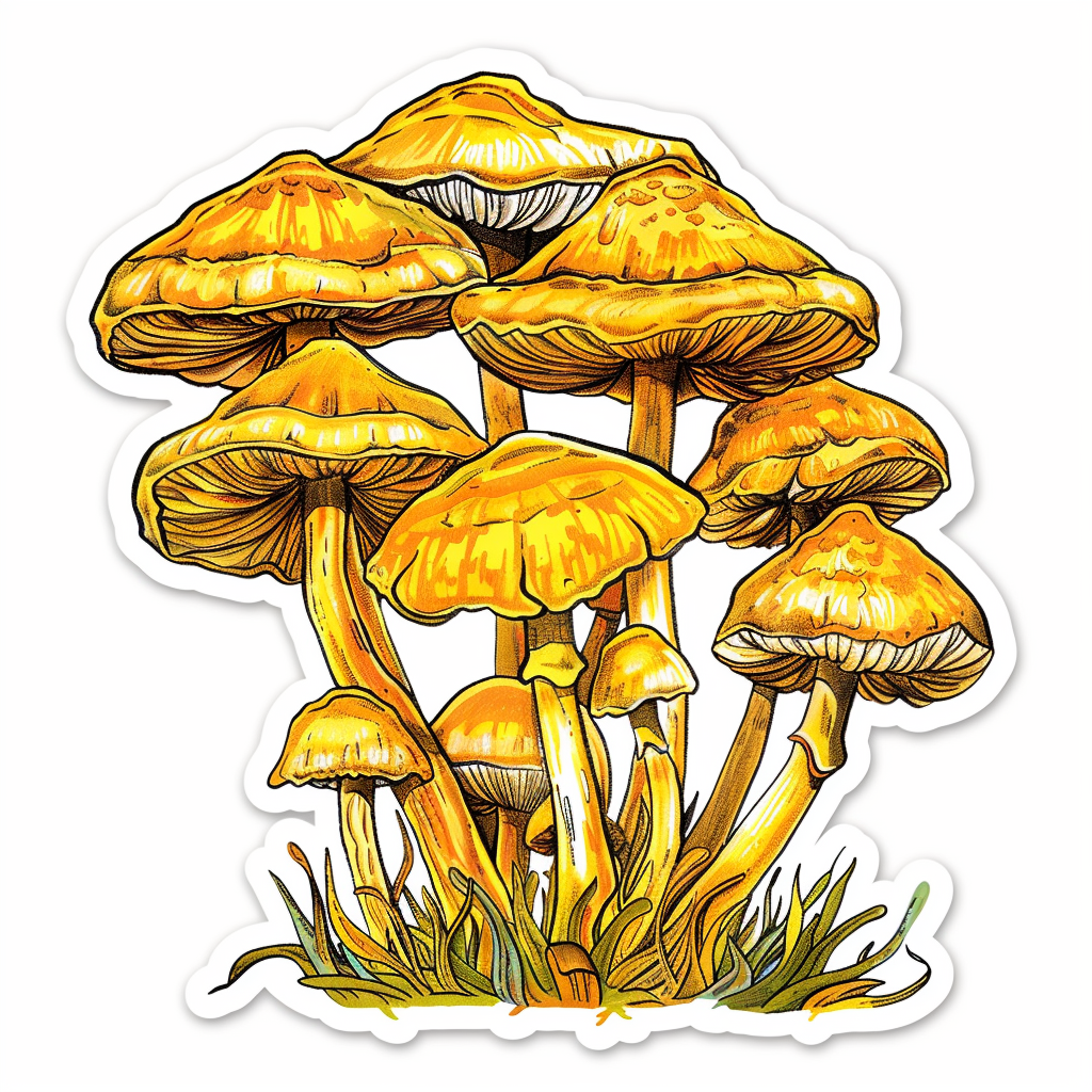 Mushrooms Vinyl Decal Sticker for Car, Laptop, Tumbler and more # F06939