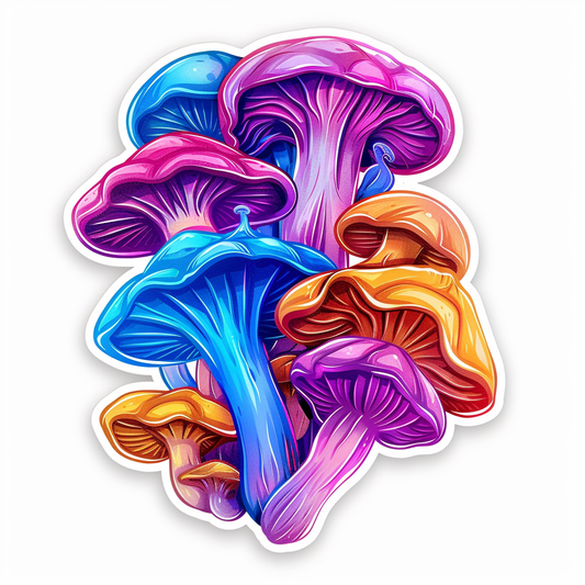 Mushrooms Vinyl Decal Sticker for Car, Laptop, Tumbler and more # F06906