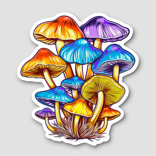 Mushrooms Vinyl Decal Sticker for Car, Laptop, Tumbler and more # F06809