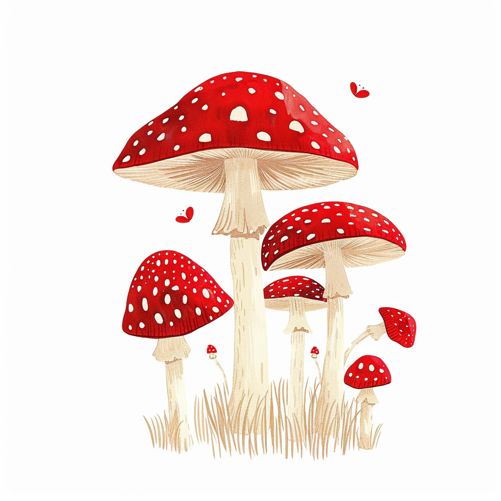 Mushrooms Vinyl Decal Sticker for Car, Laptop, Tumbler and more # F06925