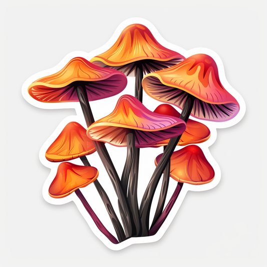 Mushrooms Vinyl Decal Sticker for Car, Laptop, Tumbler and more # F06924
