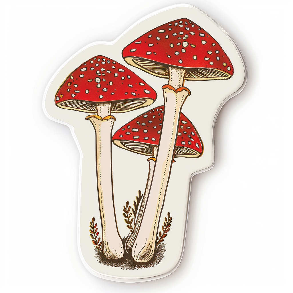 Mushrooms Vinyl Decal Sticker for Car, Laptop, Tumbler and more # F06921