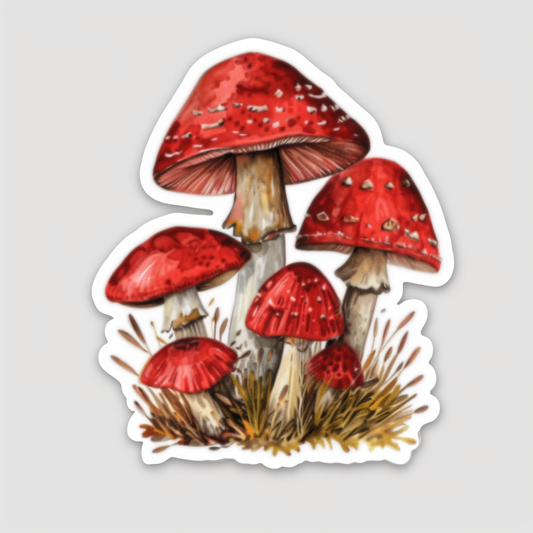 Mushrooms Vinyl Decal Sticker for Car, Laptop, Tumbler and more # F06893