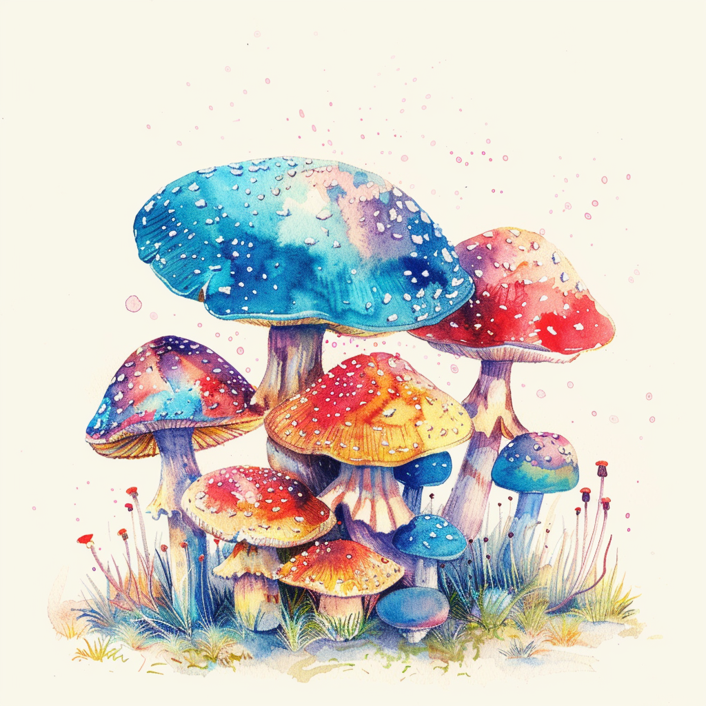 Mushrooms Vinyl Decal Sticker for Car, Laptop, Tumbler and more # F06800