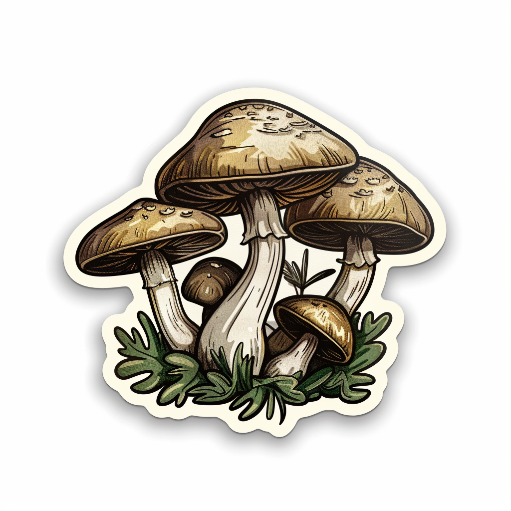 Mushrooms Vinyl Decal Sticker for Car, Laptop, Tumbler and more # F06815