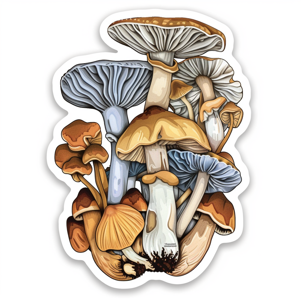 Mushrooms Vinyl Decal Sticker for Car, Laptop, Tumbler and more # F06956