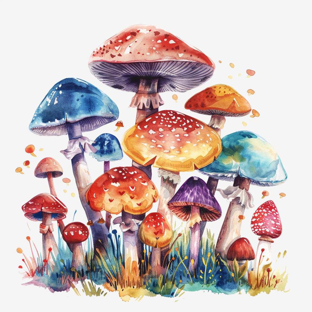 Mushrooms Vinyl Decal Sticker for Car, Laptop, Tumbler and more # F06943