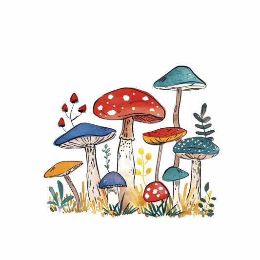 Mushrooms Vinyl Decal Sticker for Car, Laptop, Tumbler and more # F06979