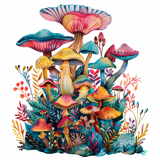 Mushrooms Vinyl Decal Sticker for Car, Laptop, Tumbler and more # F06937