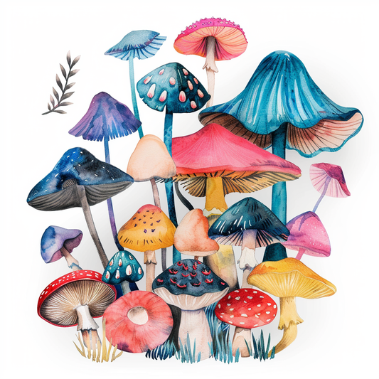 Mushrooms Vinyl Decal Sticker for Car, Laptop, Tumbler and more # F06793