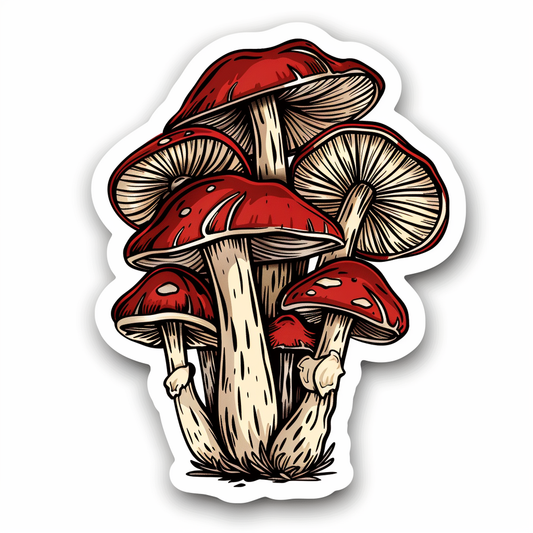 Mushrooms Vinyl Decal Sticker for Car, Laptop, Tumbler and more # F06808