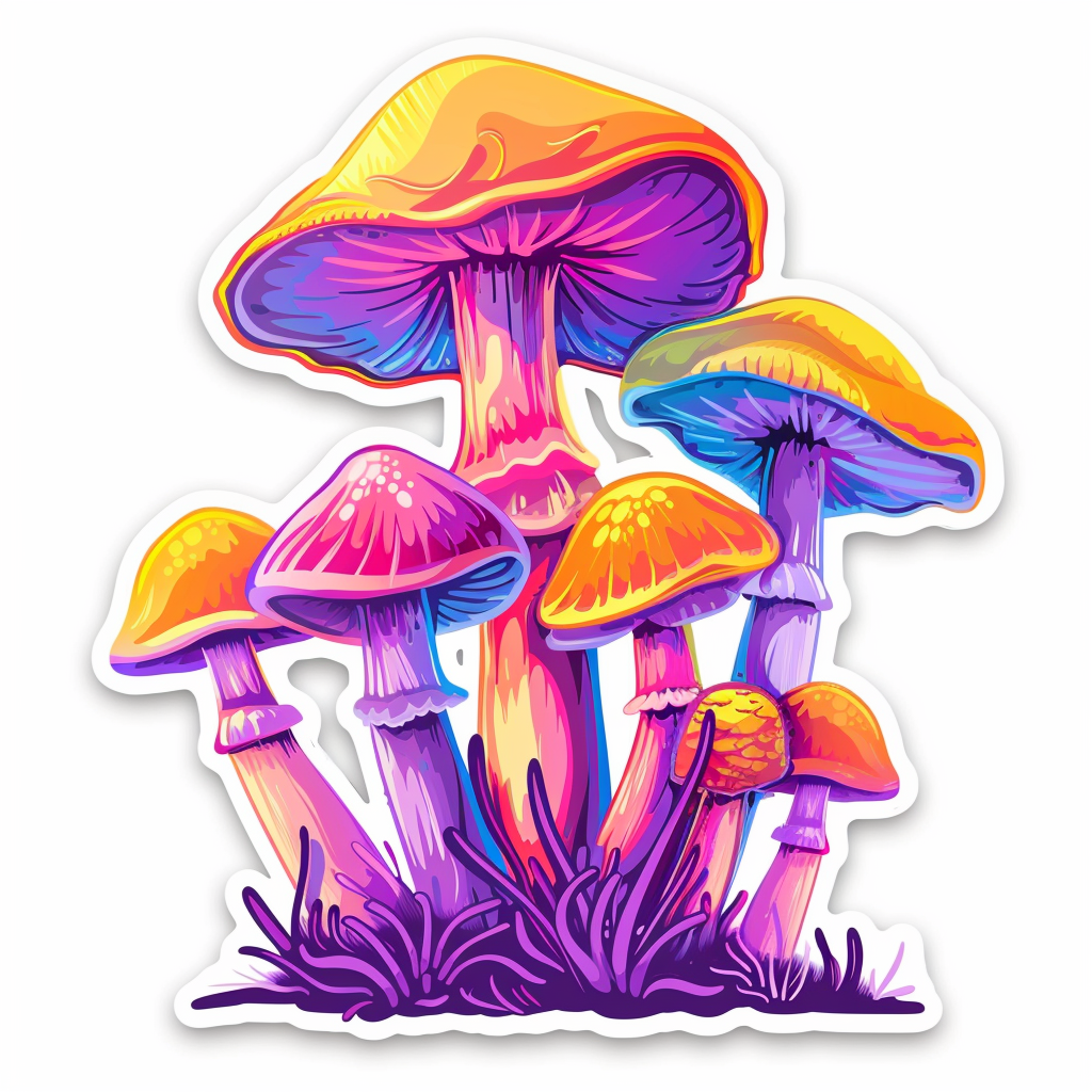 Mushrooms Vinyl Decal Sticker for Car, Laptop, Tumbler and more # F06806