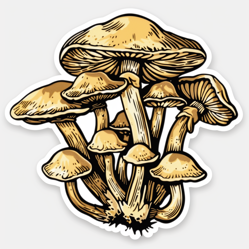 Mushrooms Vinyl Decal Sticker for Car, Laptop, Tumbler and more # F06797