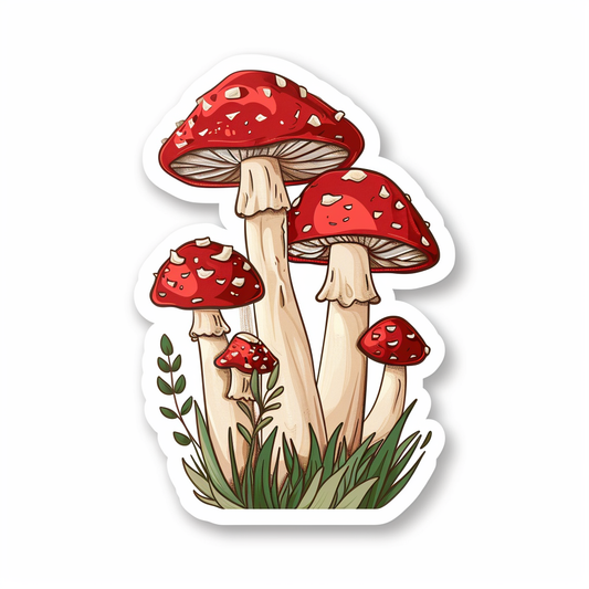 Mushrooms Vinyl Decal Sticker for Car, Laptop, Tumbler and more # F06788