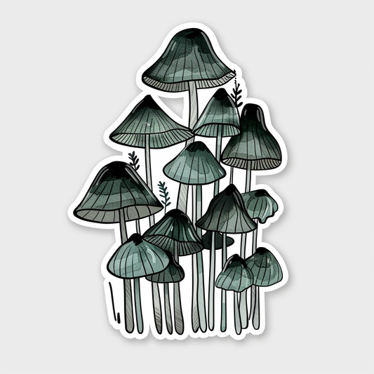 Mushrooms Vinyl Decal Sticker for Car, Laptop, Tumbler and more # F06890
