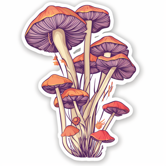 Mushrooms Vinyl Decal Sticker for Car, Laptop, Tumbler and more # F06887