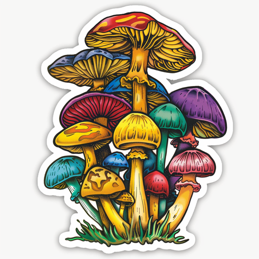 Mushrooms Vinyl Decal Sticker for Car, Laptop, Tumbler and more # F06898