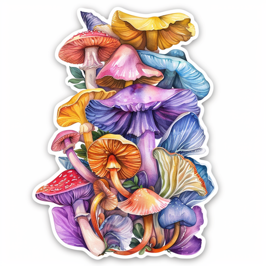 Mushrooms Vinyl Decal Sticker for Car, Laptop, Tumbler and more # F06897
