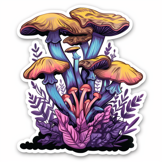 Mushrooms Vinyl Decal Sticker for Car, Laptop, Tumbler and more # F06885