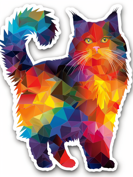 Persian cat Vinyl Decal Sticker for Car, Laptop, Tumbler and more # F07117