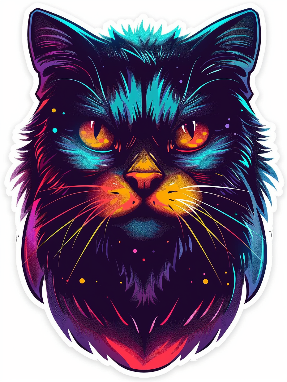 Persian cat Vinyl Decal Sticker for Car, Laptop, Tumbler and more # F07038