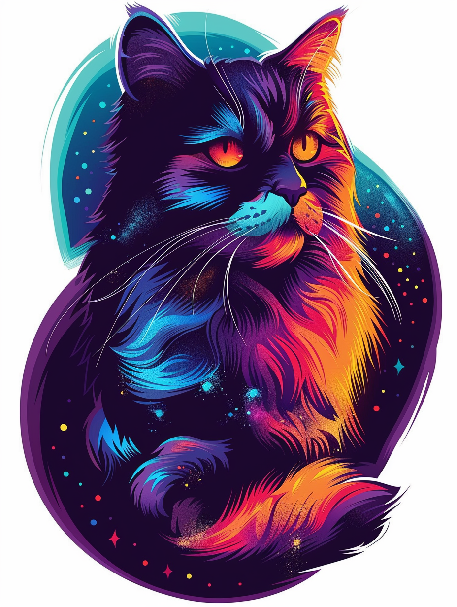 Persian cat Vinyl Decal Sticker for Car, Laptop, Tumbler and more # F07044