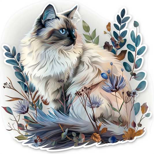 Ragdoll Cat Vinyl Decal Sticker for Car, Laptop, Tumbler and more # F06762