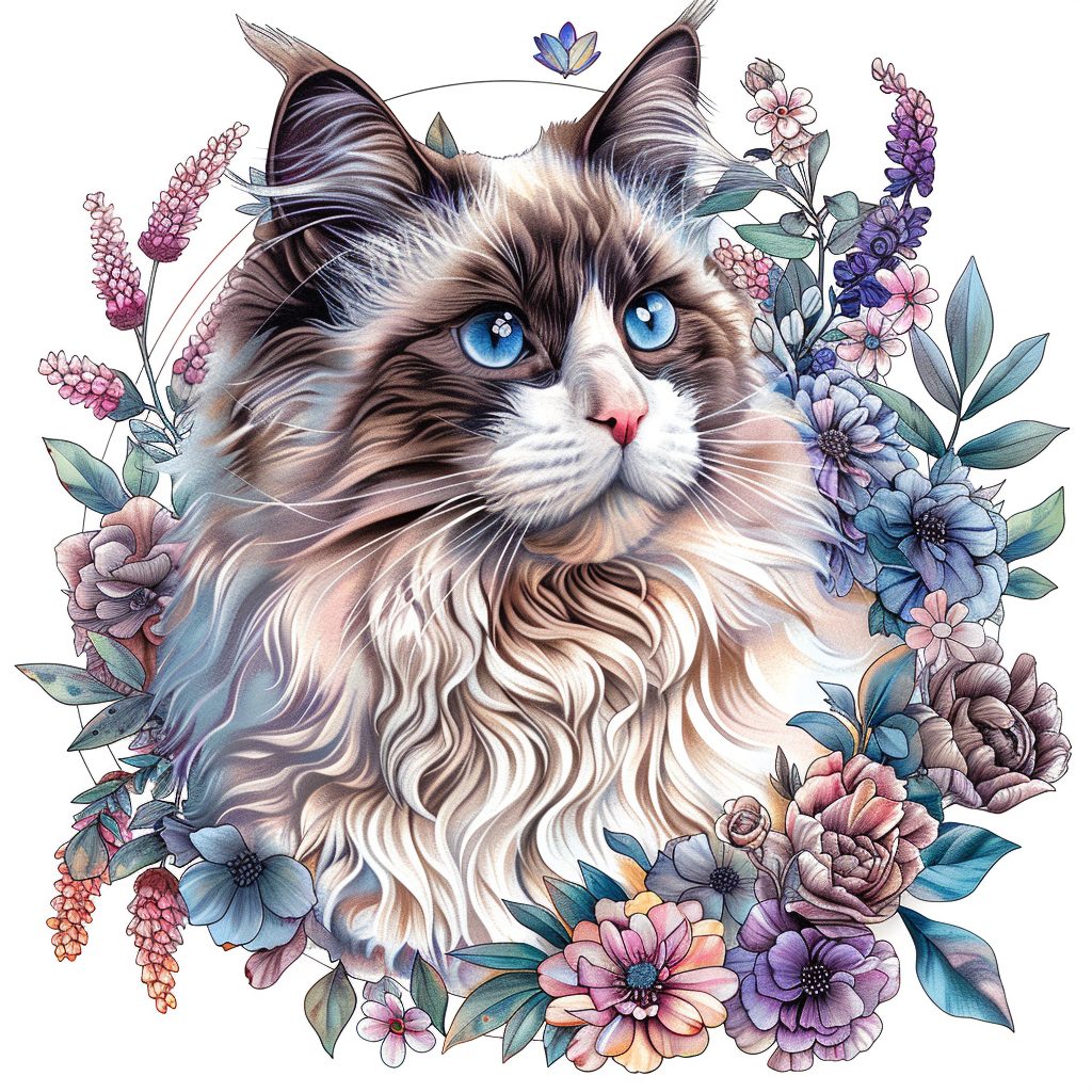 Ragdoll Cat Vinyl Decal Sticker for Car, Laptop, Tumbler and more # F06768