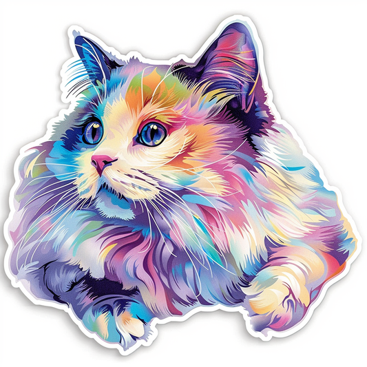 Ragdoll Cat Vinyl Decal Sticker for Car, Laptop, Tumbler and more # F06774