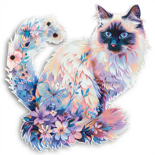 Ragdoll Cat Vinyl Decal Sticker for Car, Laptop, Tumbler and more # F06753