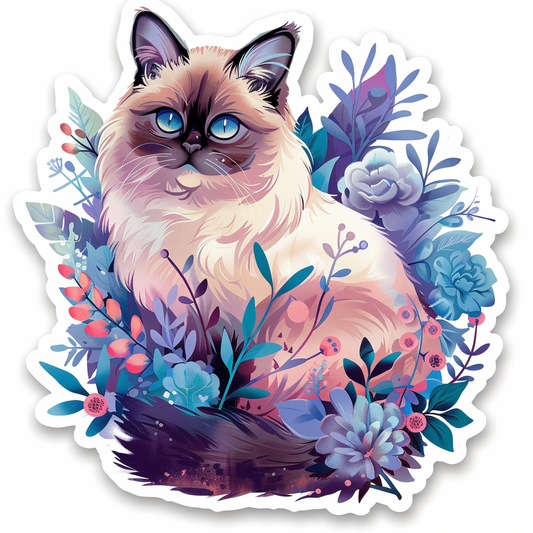 Ragdoll Cat Vinyl Decal Sticker for Car, Laptop, Tumbler and more # F06749