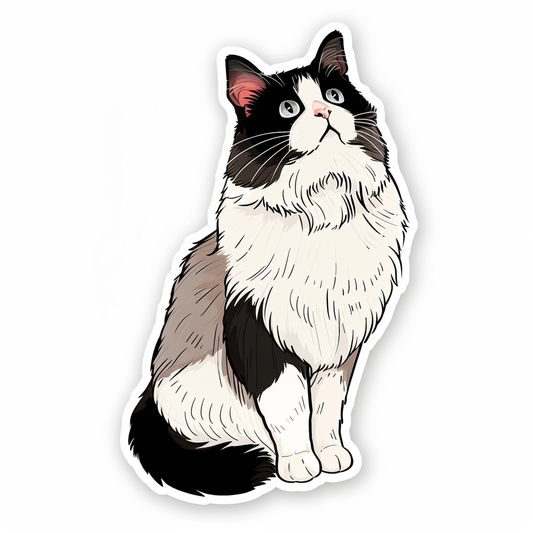 Ragdoll cat Vinyl Decal Sticker for Car, Laptop, Tumbler and more # F06746