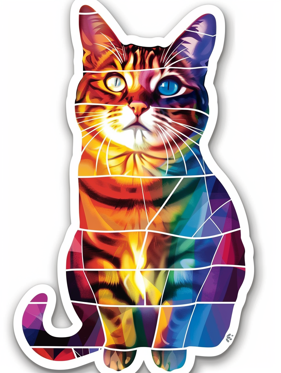 Abyssinian Cat Vinyl Decal Sticker for Car, Laptop, Tumbler and more # F07112