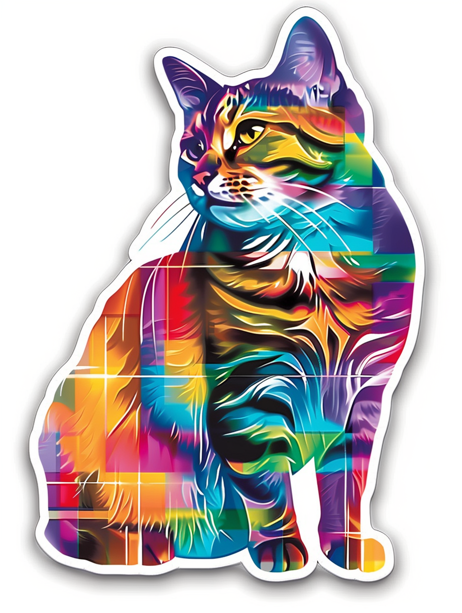 Bengal cat Vinyl Decal Sticker for Car, Laptop, Tumbler and more # F07110