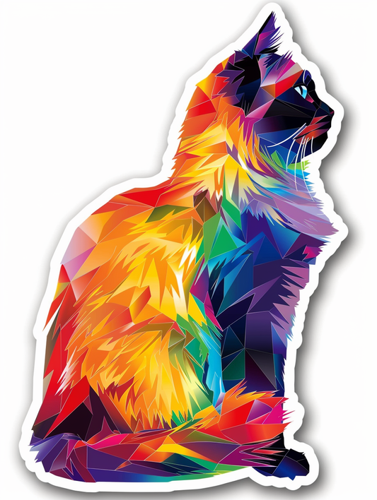 Birman cat Vinyl Decal Sticker for Car, Laptop, Tumbler and more # F07107