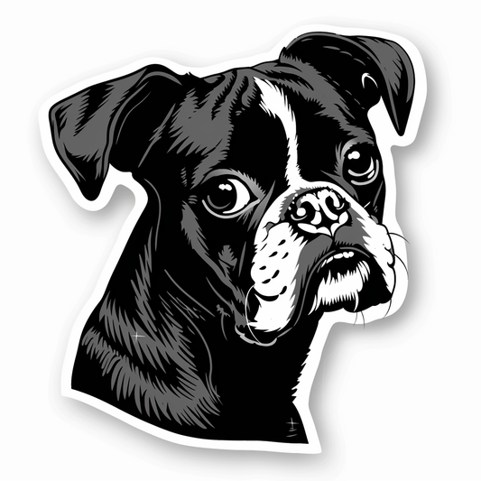 Boxer Dog Vinyl Decal Sticker for Car, Laptop, Tumbler and more # F06699