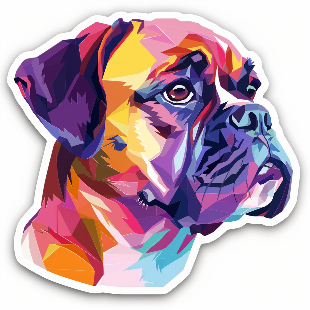 Boxer Dog Vinyl Decal Sticker for Car, Laptop, Tumbler and more # F06698