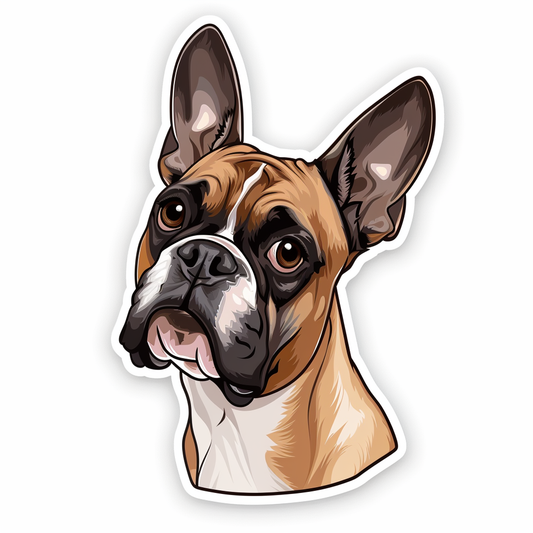 Boxer Dog Vinyl Decal Sticker for Car, Laptop, Tumbler and more # F06694