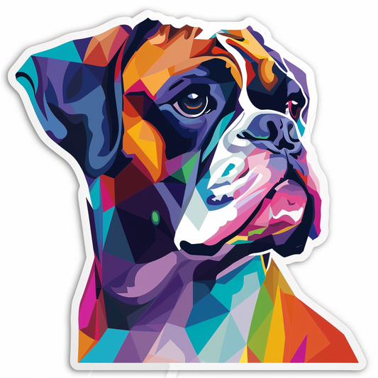 Boxer Dog Vinyl Decal Sticker for Car, Laptop, Tumbler and more # F06994