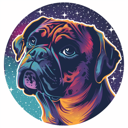 Boxer Dog Vinyl Decal Sticker for Car, Laptop, Tumbler and more # F06990