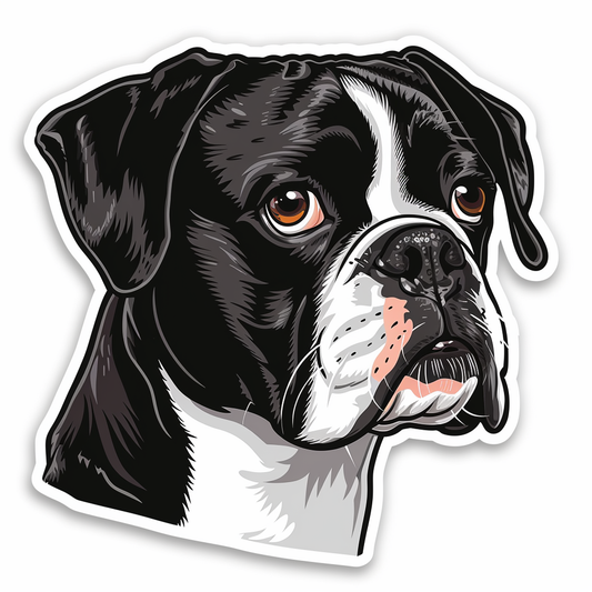 Boxer Dog Vinyl Decal Sticker for Car, Laptop, Tumbler and more # F06882
