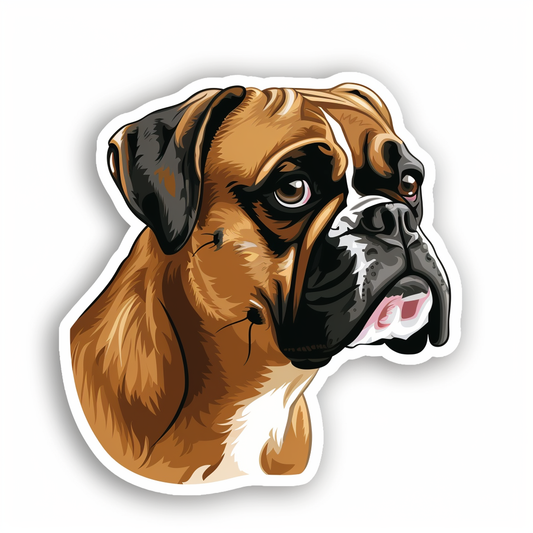 Boxer Dog Vinyl Decal Sticker for Car, Laptop, Tumbler and more # F06881