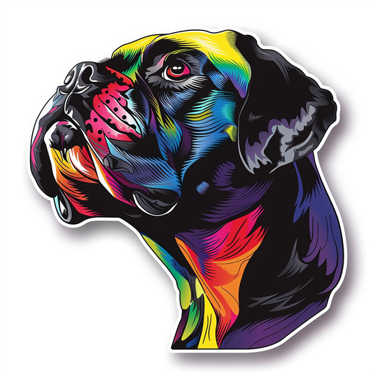 Boxer Dog Vinyl Decal Sticker for Car, Laptop, Tumbler and more # F06871