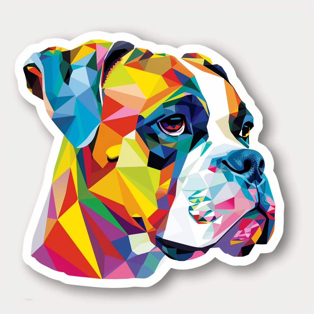 Boxer Dog Vinyl Decal Sticker for Car, Laptop, Tumbler and more # F06877