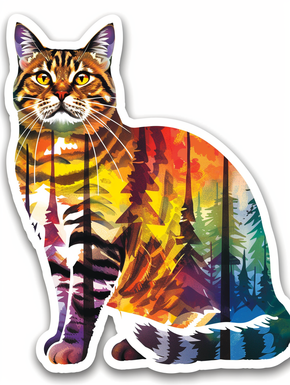 British Shorthair cat Vinyl Decal Sticker for Car, Laptop, Tumbler and more # F07098