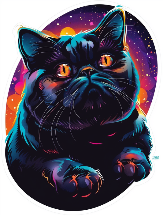 British Shorthair cat Vinyl Decal Sticker for Car, Laptop, Tumbler and more # F07058