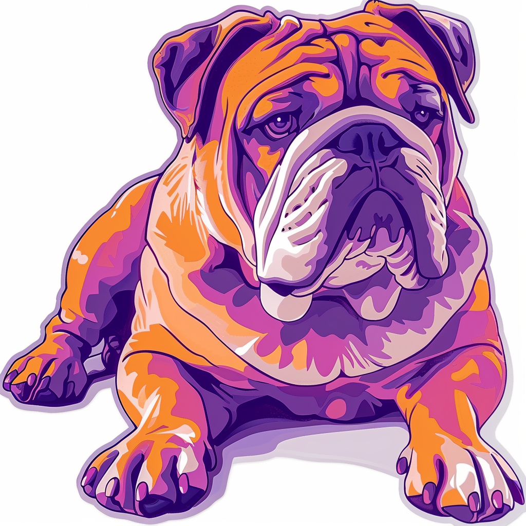 Bulldog Dog Vinyl Decal Sticker for Car, Laptop, Tumbler and more # F06691