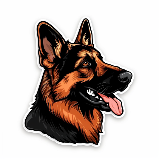 German Shepherd Dog Vinyl Decal Sticker for Car, Laptop, Tumbler and more # F06870