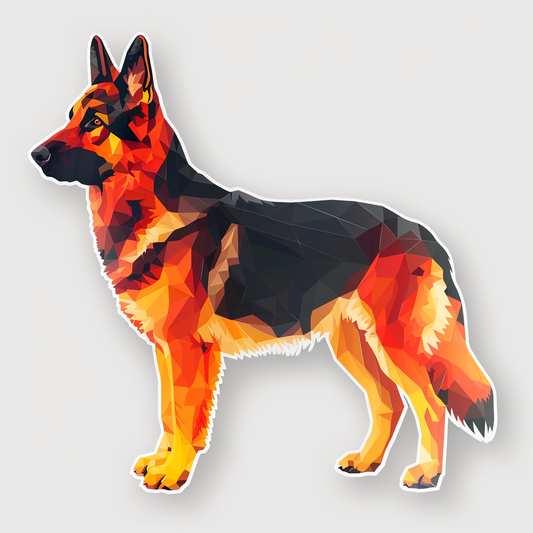German Shepherd Dog Vinyl Decal Sticker for Car, Laptop, Tumbler and more # F06858