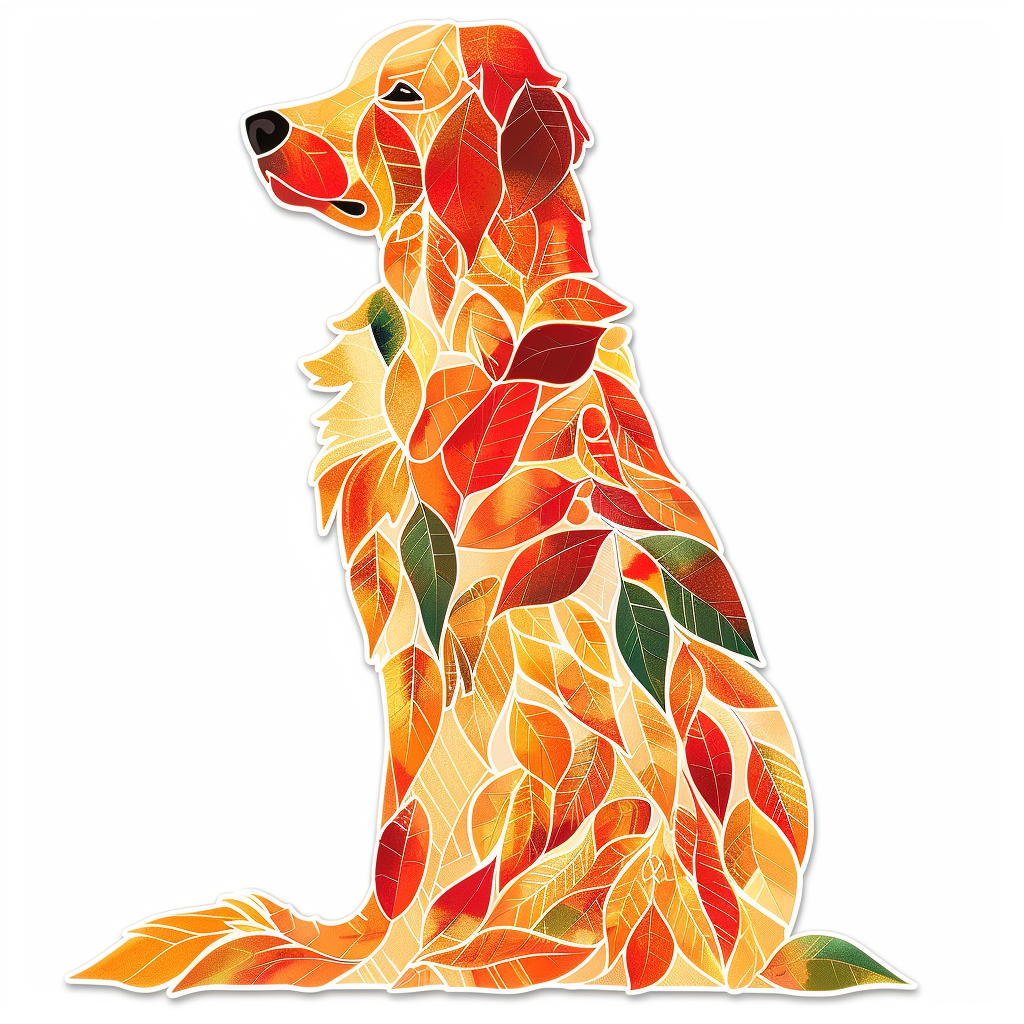 Golden Retriever Dog Vinyl Decal Sticker for Car, Laptop, Tumbler and more # F06850